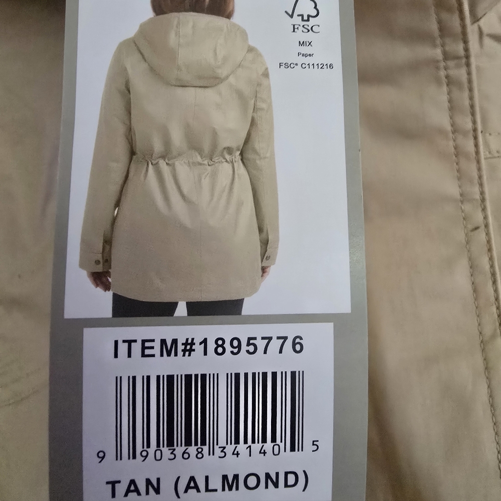 Womens HUNTER Rain Jacket Beige NWT - Picture 5 of 10